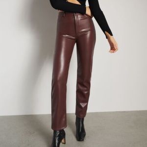 Gisele faux leather pants